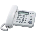 Panasonic KX-TS560EX1W - Telefono con filo con ID chiamante